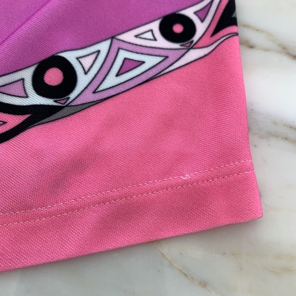 EMILIO PUCCI PINK MULTI PRINT DRESS MODEL 41RL15 SIZE IT 44 / US 10 NWTS! - Picture 16 of 17